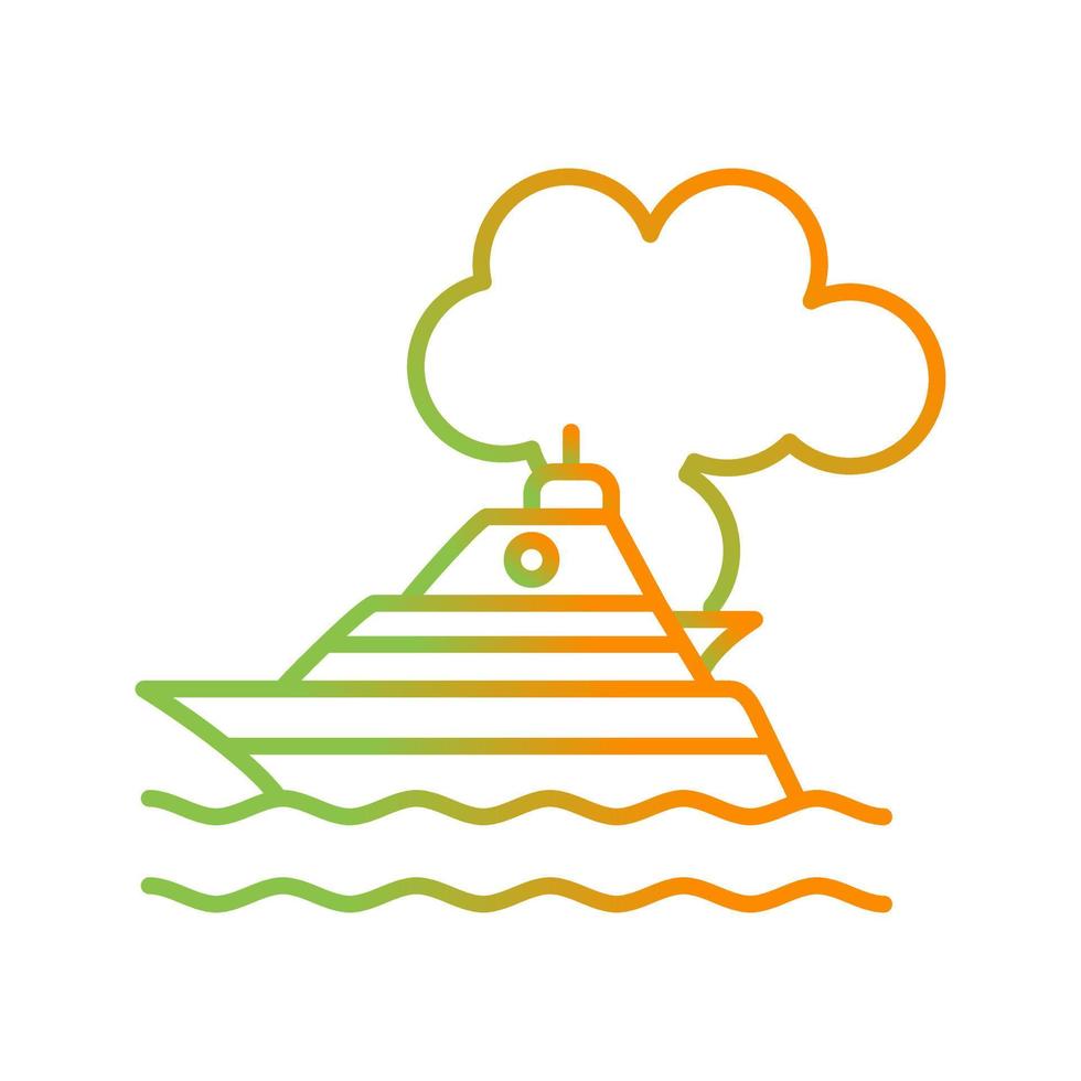 Ship Pollution Vector Icon