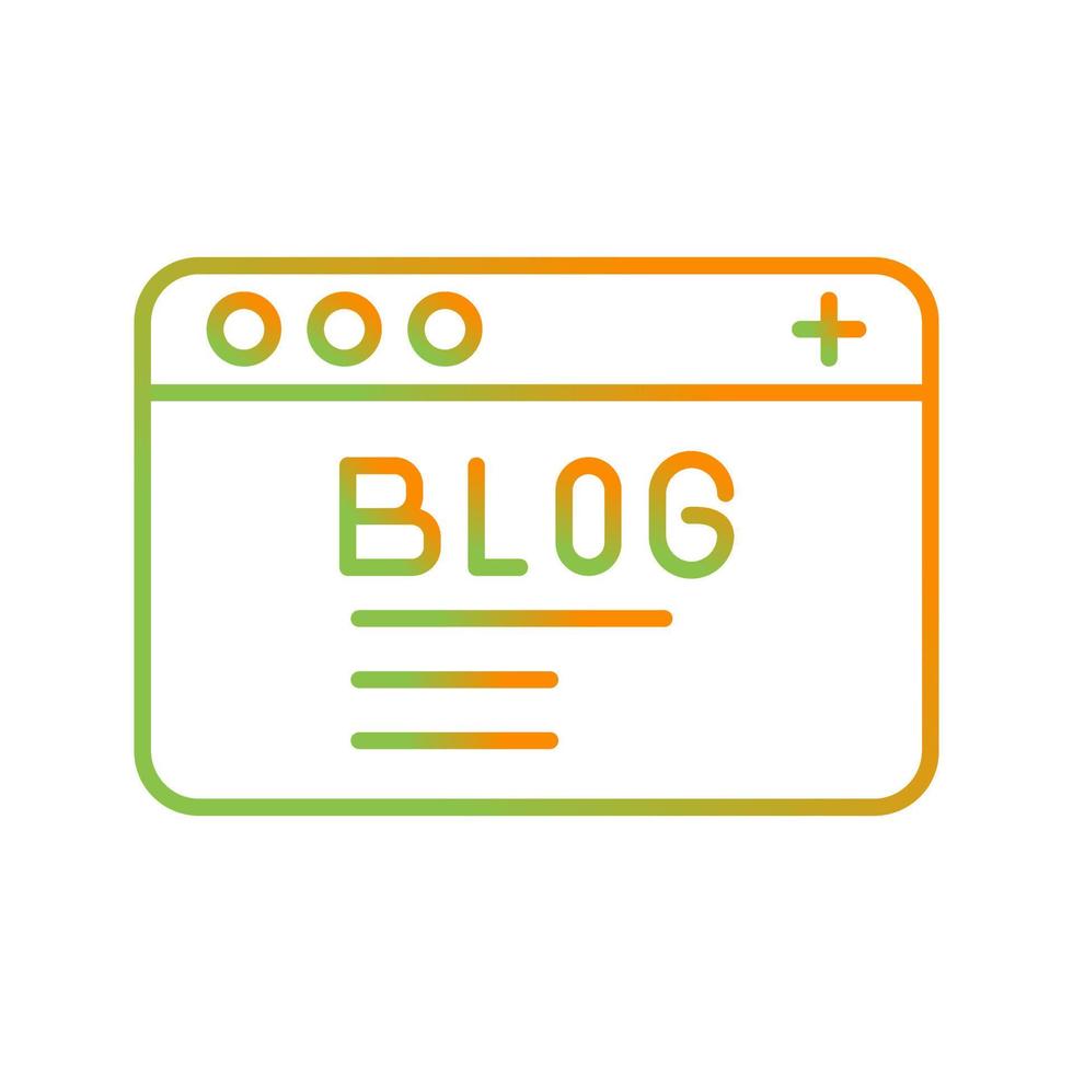 icono de vector de blog