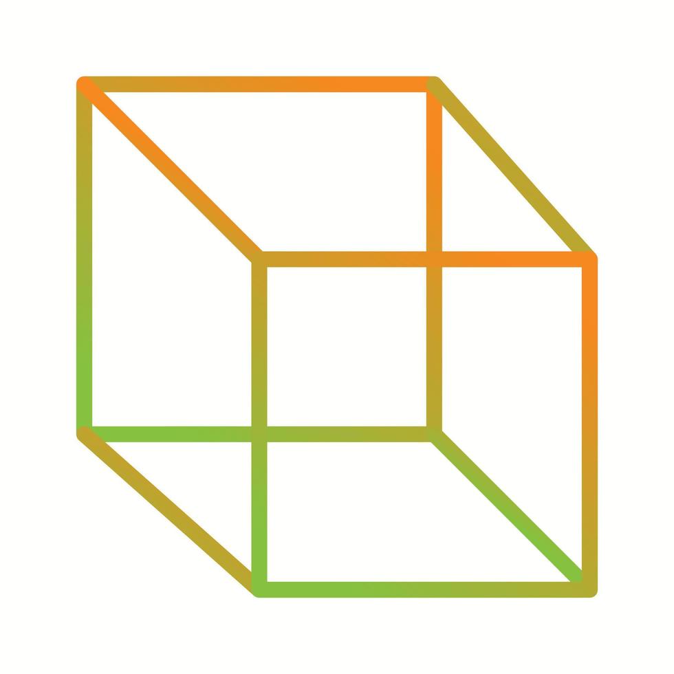 Beautiful Cube vector line icon