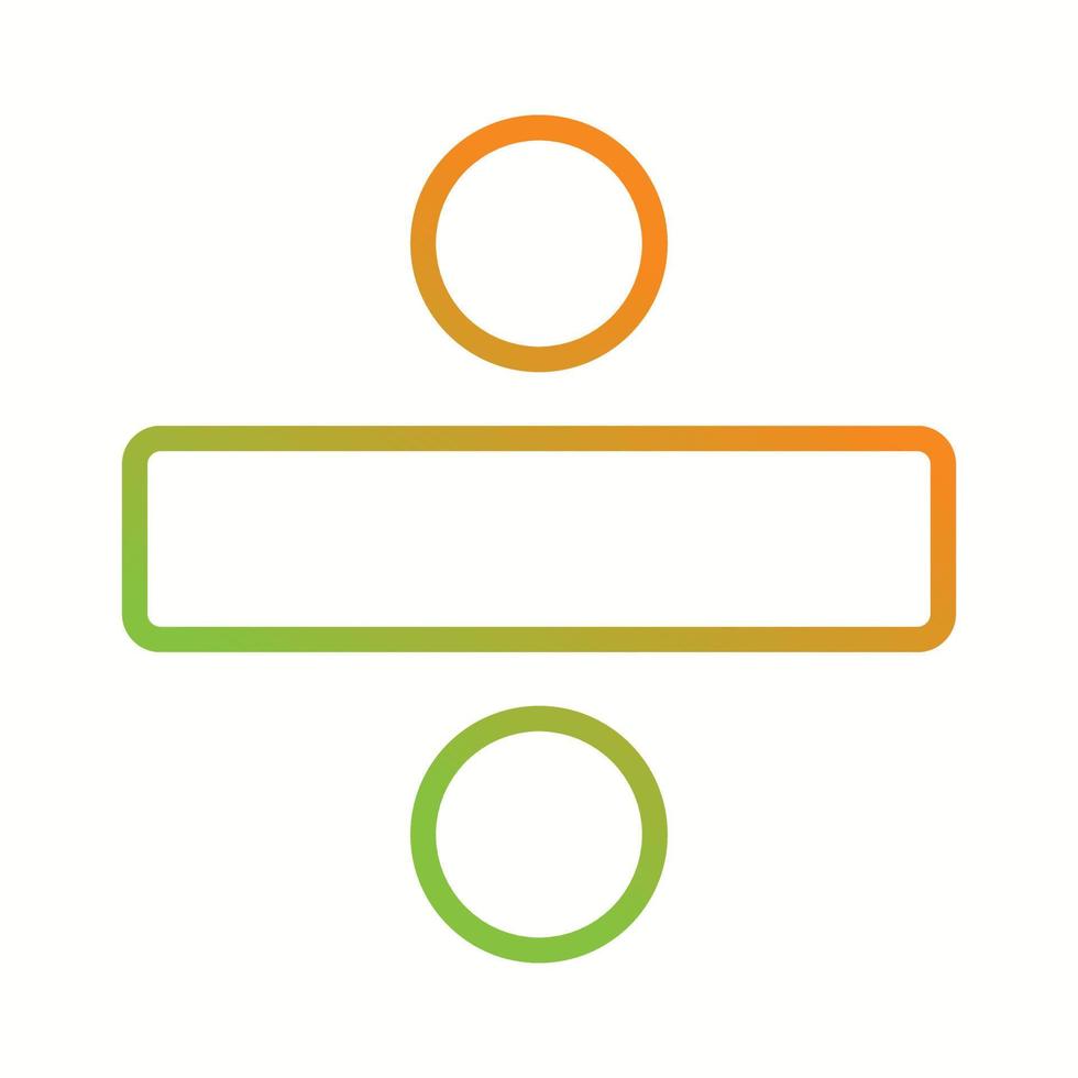Beautiful Division vector line icon
