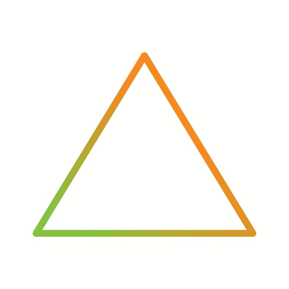 Beautiful Triangle vector line icon