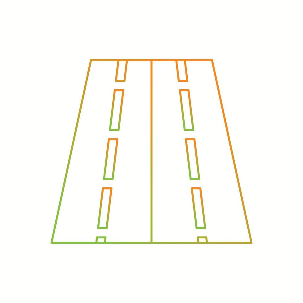 Beautiful Road vector line icon