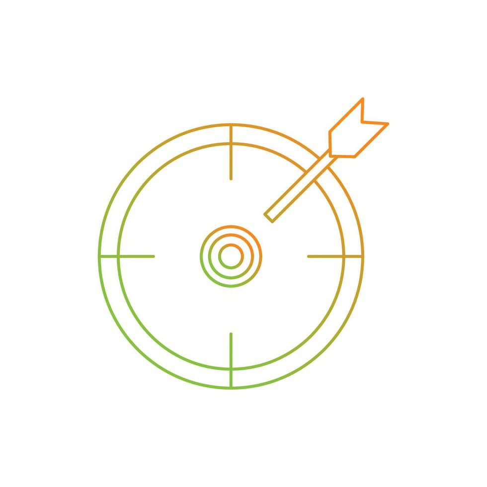 Beautiful target line icon vector