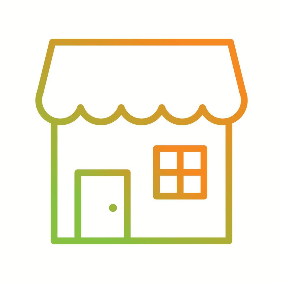 Beautiful Shop vector line icon