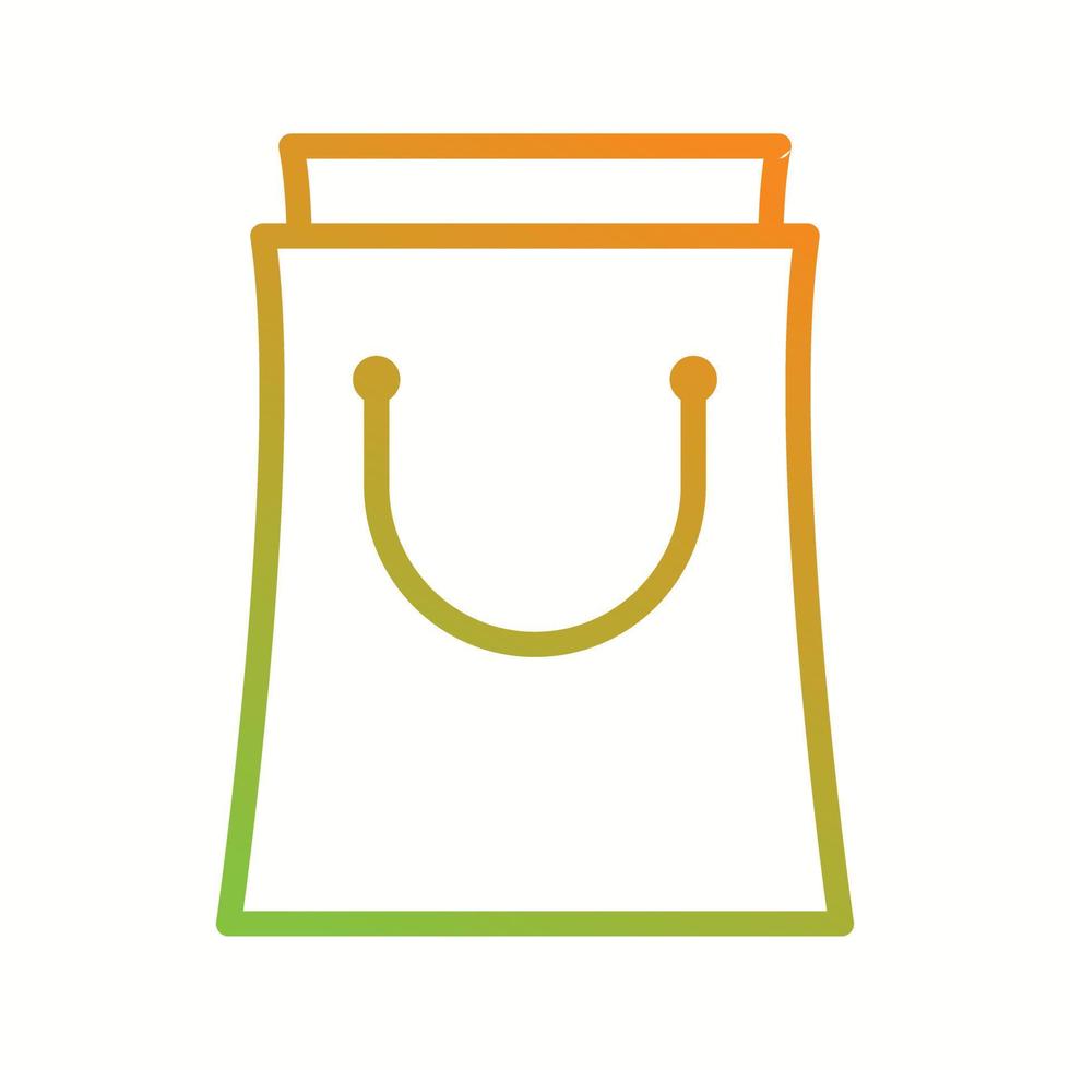 Beautiful Shopping bag vector line icon