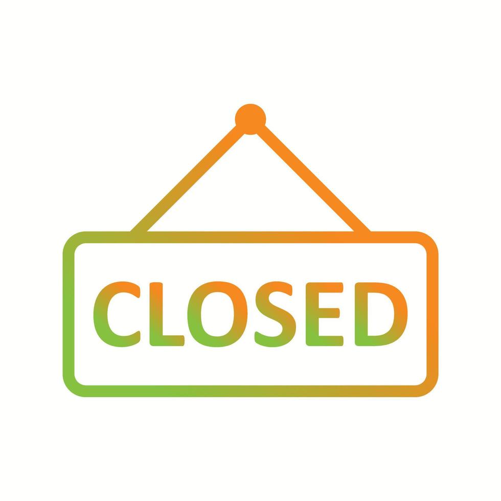 Beautiful Closed tag vector line icon