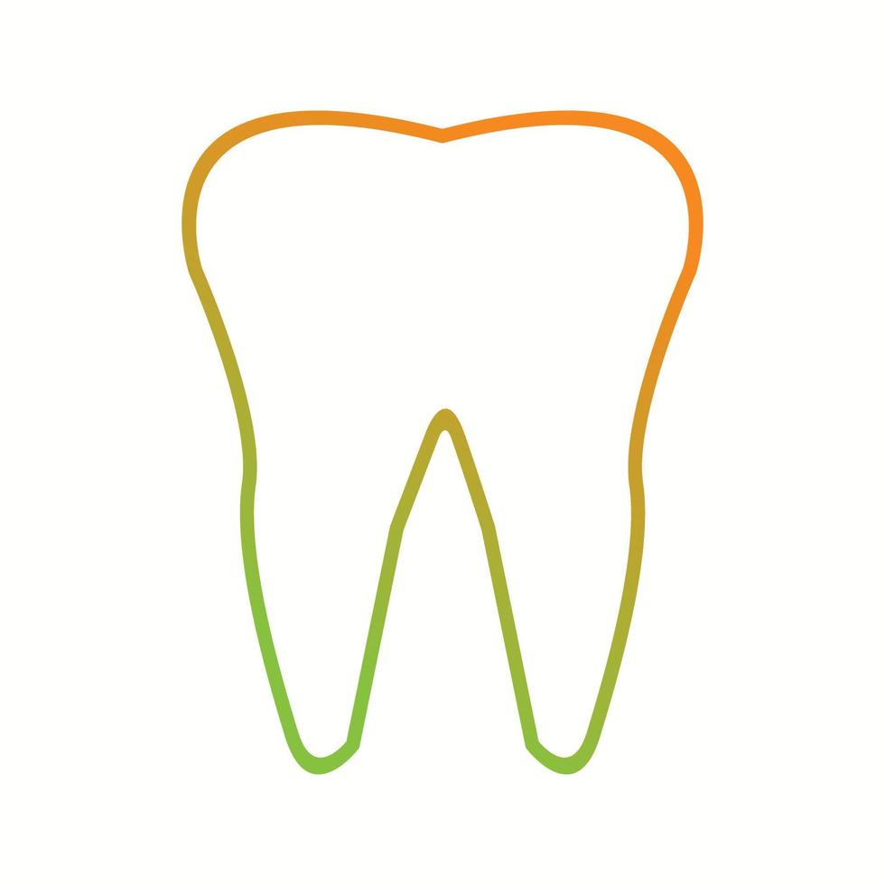 Beautiful teeth vector line icon