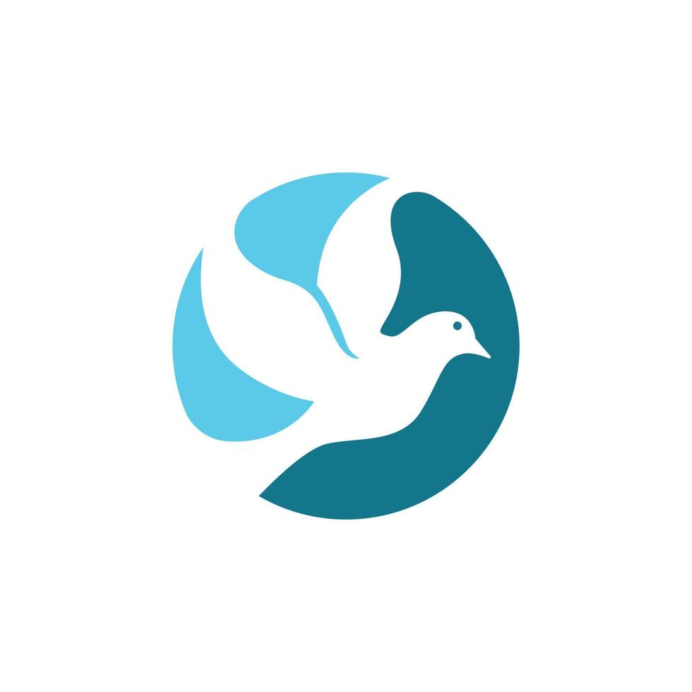 Bird wing Dove icon Template vector illustration