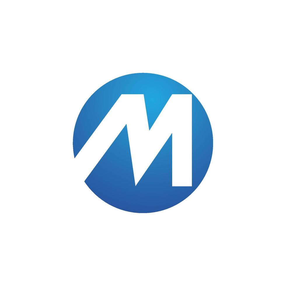 M Letter Logo Template vector