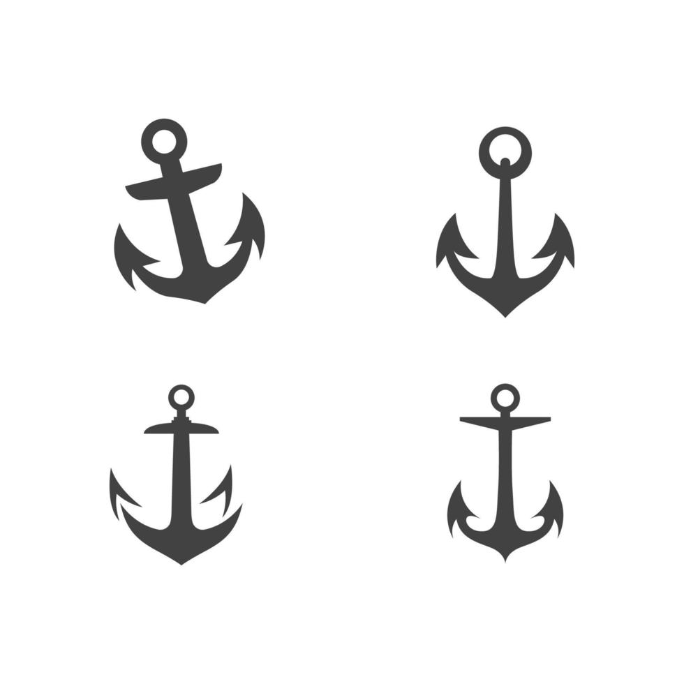 Anchor icon Logo Template vector