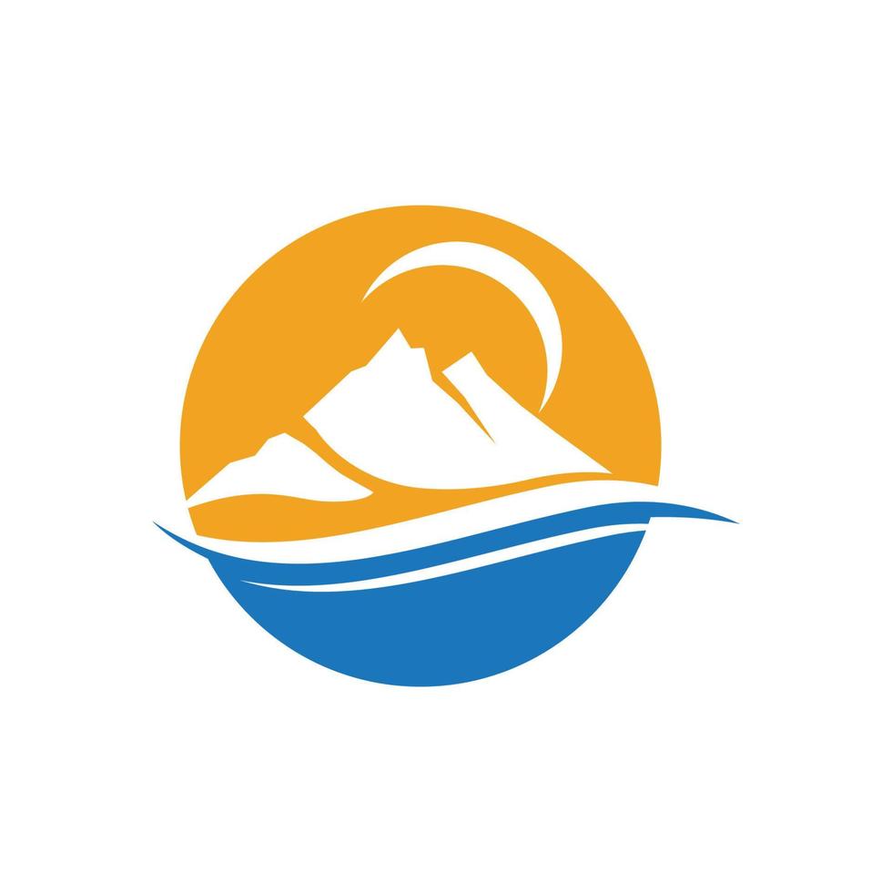 Mountain icon Logo vector