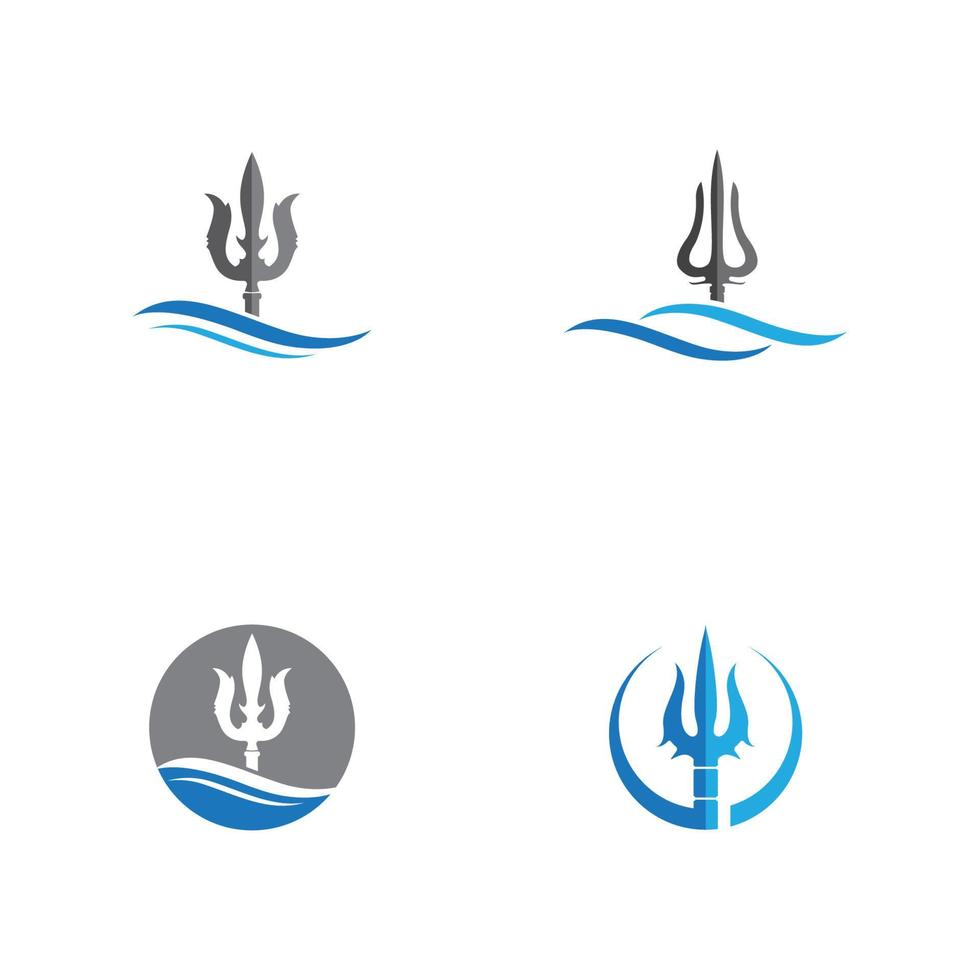 Trident Logo Template vector icon