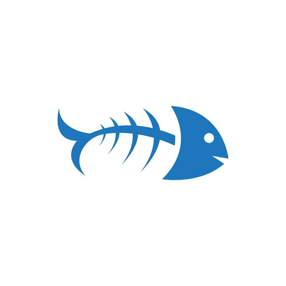 Fish logo template vector