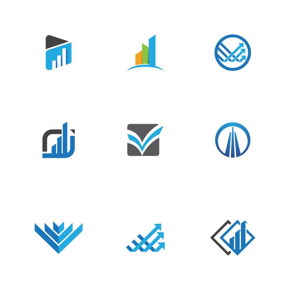 plantilla de logotipo de finanzas empresariales vector