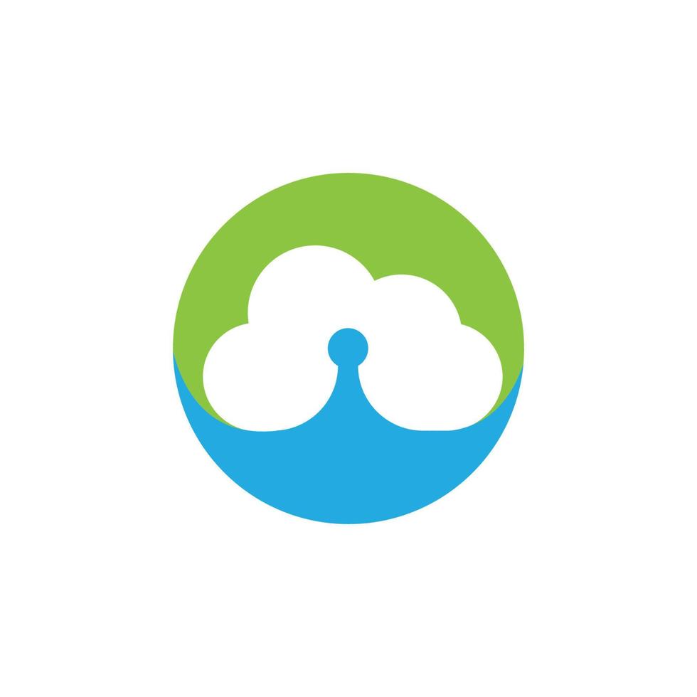 Cloud template vector