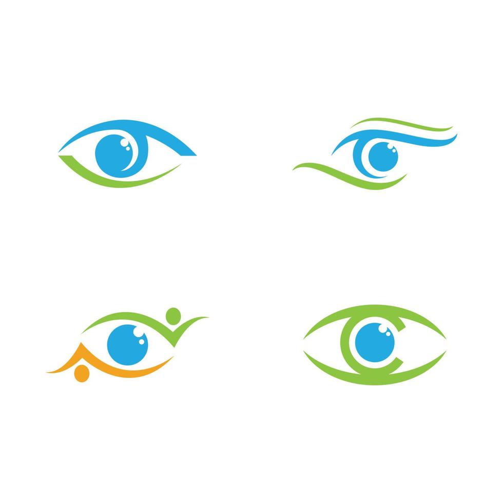 Eye Care vector logo design