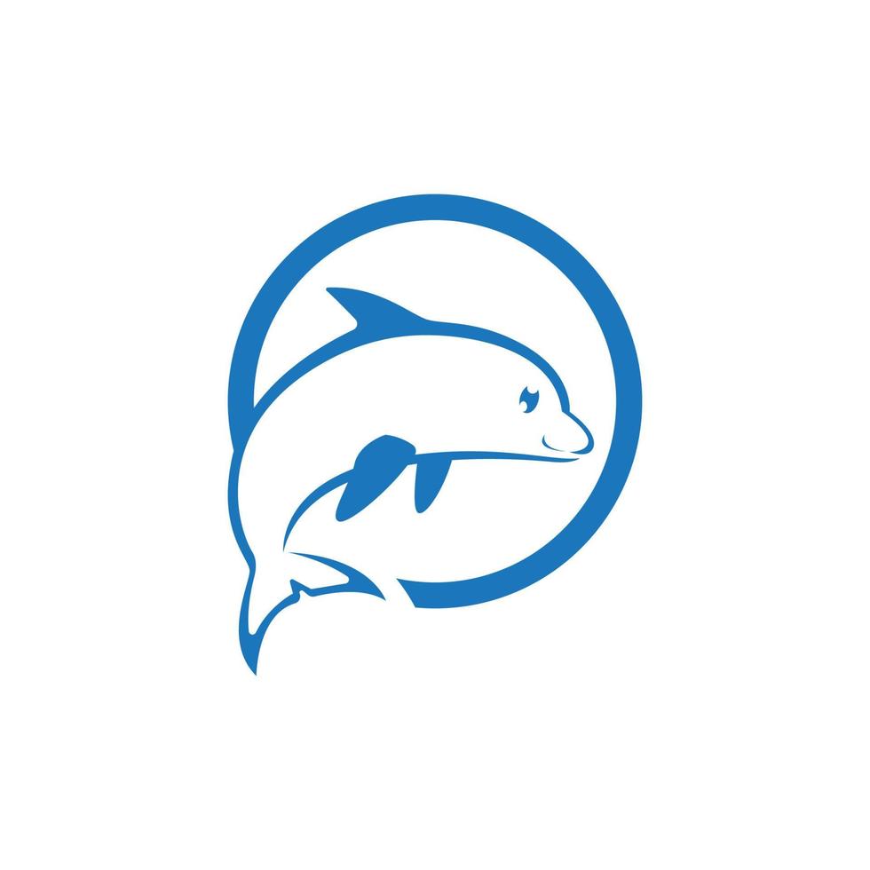 Fish logo template vector