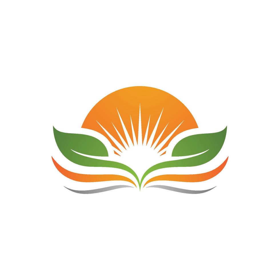 Logos of green Tree leaf ecology vector