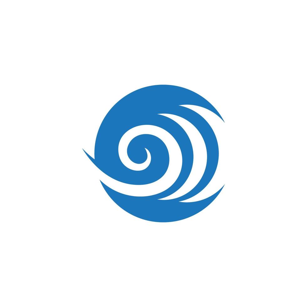 Water wave icon vector