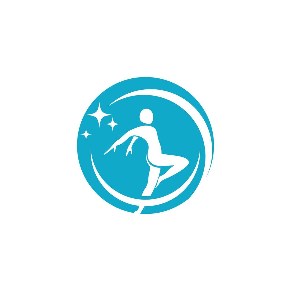 Human character logo sign vector
