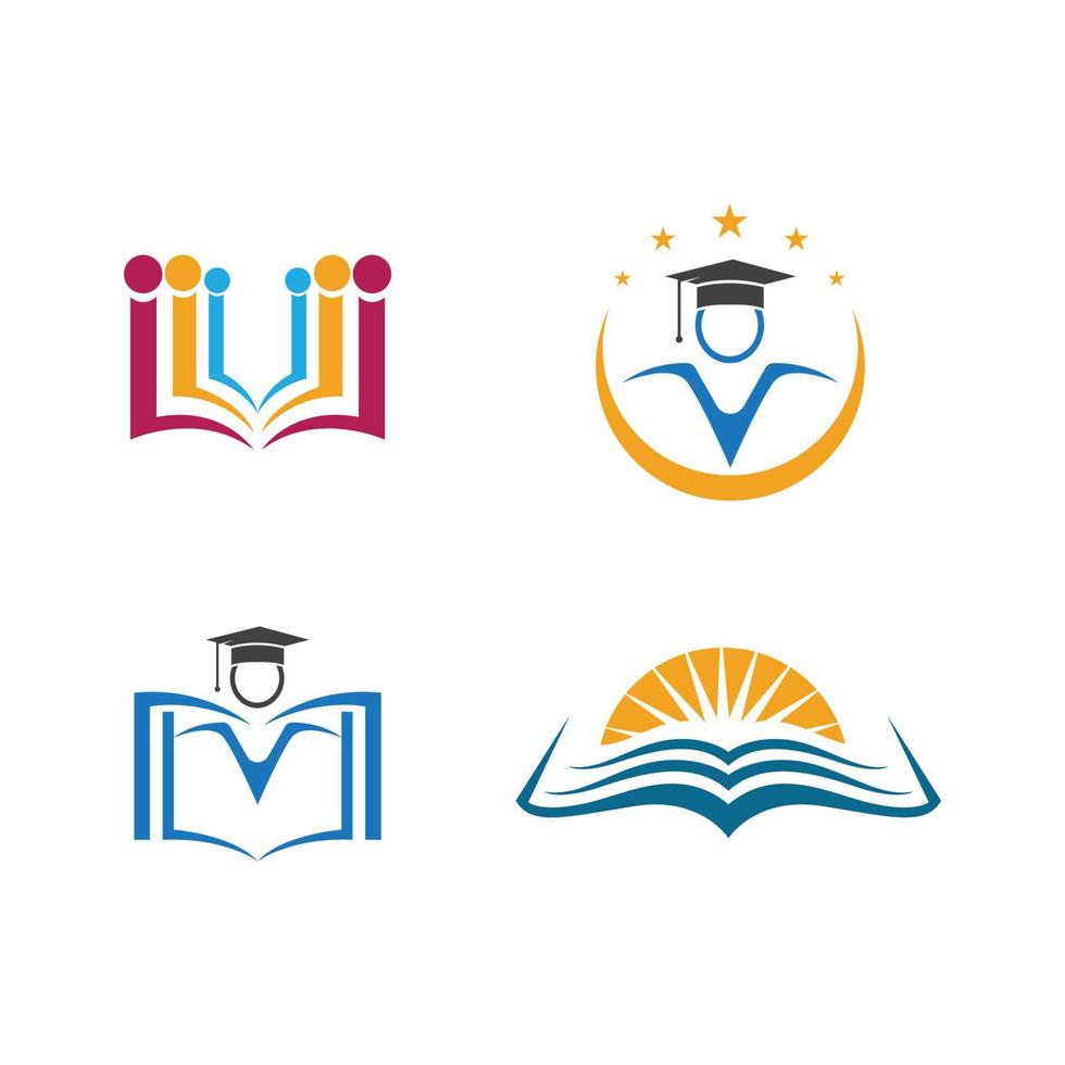 vector de plantilla de logotipo de educación