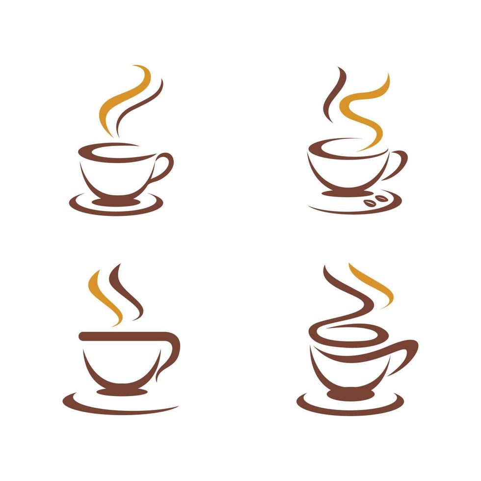 Coffee cup Logo Template vector