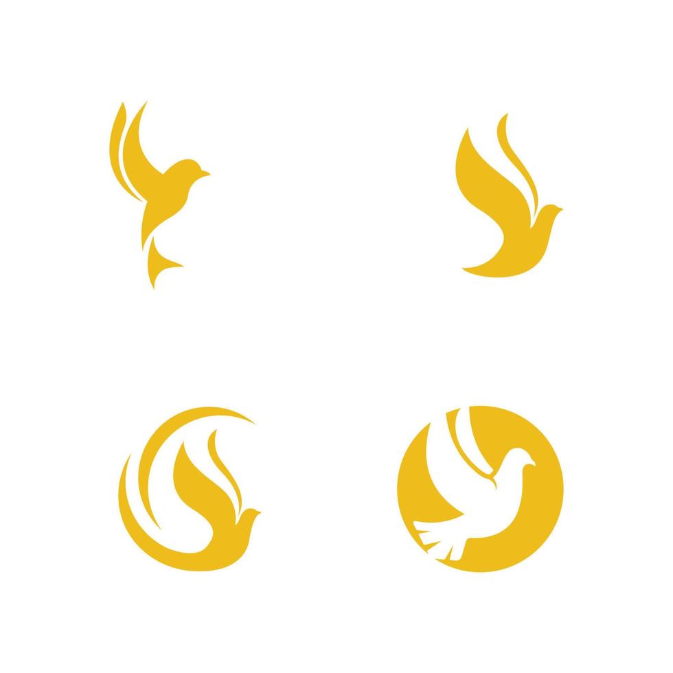 Bird wing Dove icon Template vector illustration