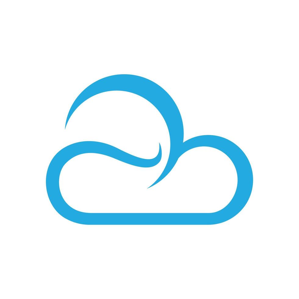 Cloud template vector