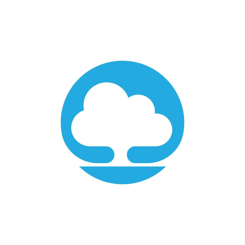 Cloud template vector