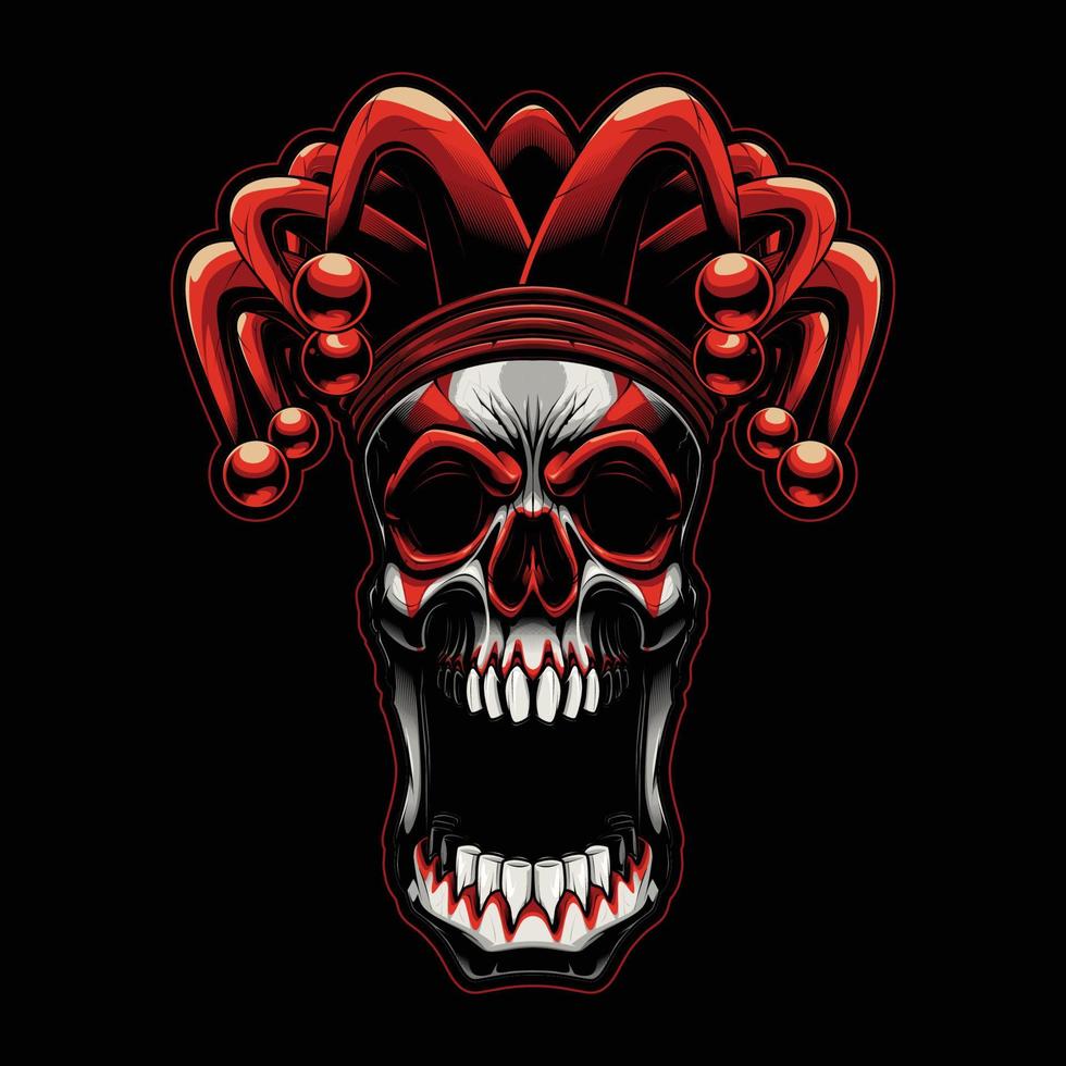 The Circuss Clown Vector Design for T-Shirt and Apparel Design