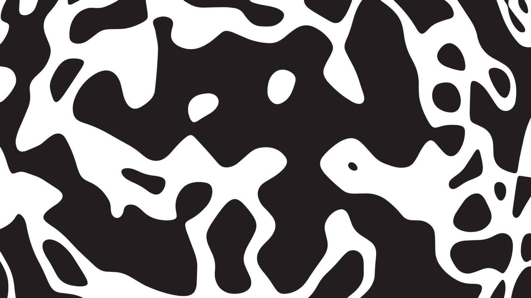 Black and white cow pattern animal skin texture vector