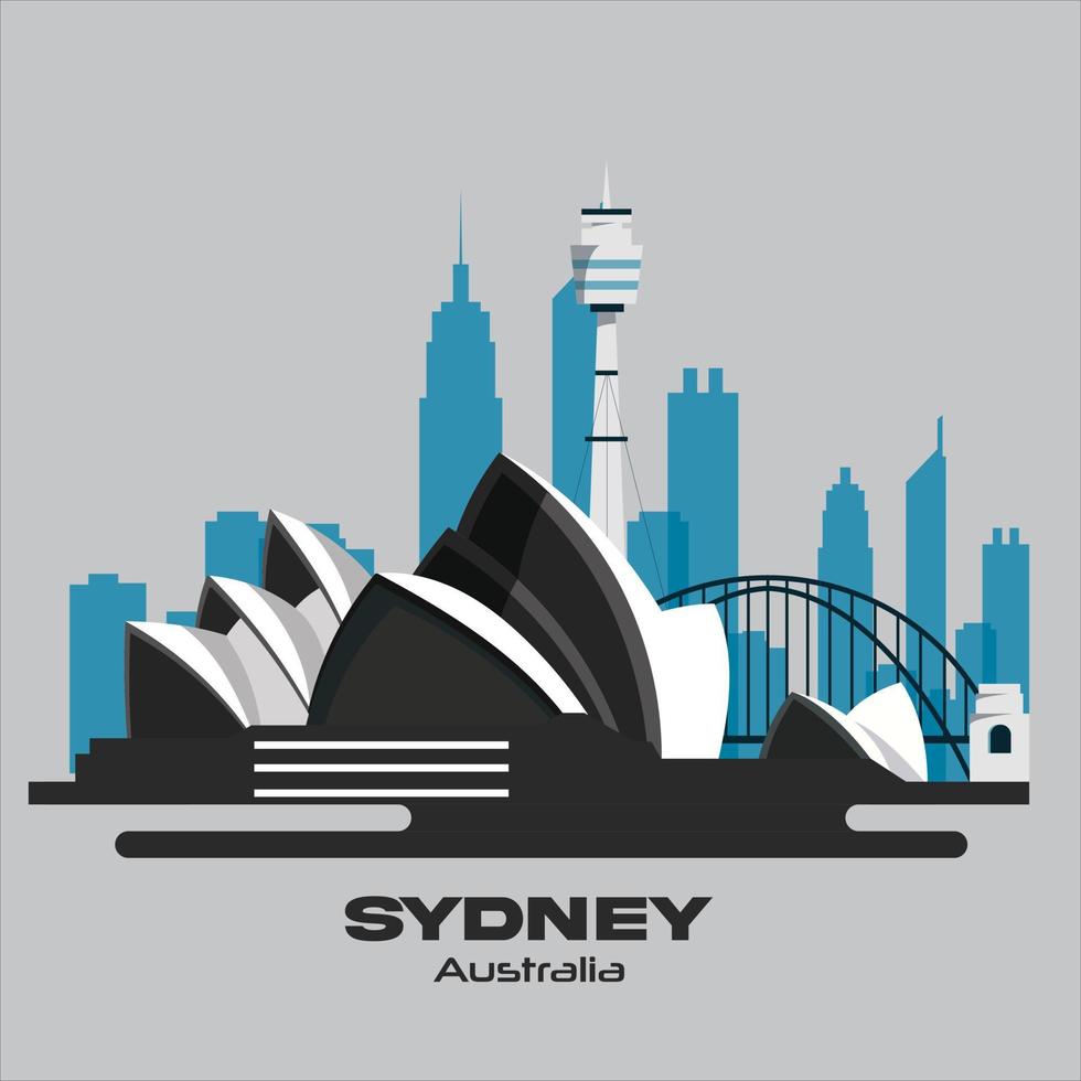 Sydney Opera House. australia. vector