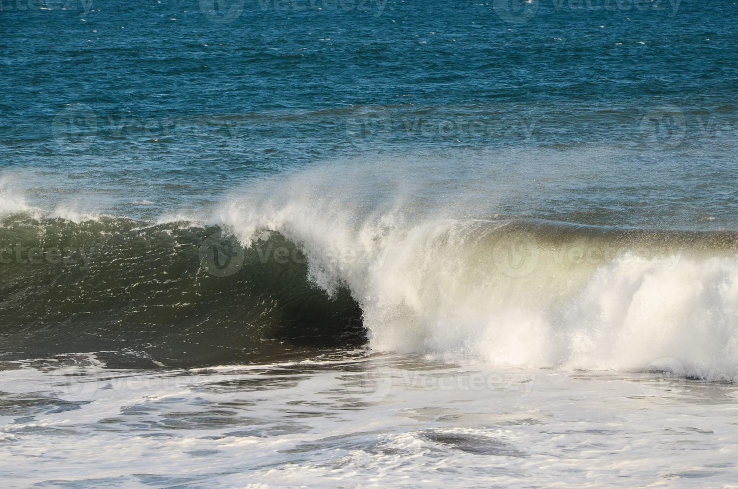 Strong waves close-up photo