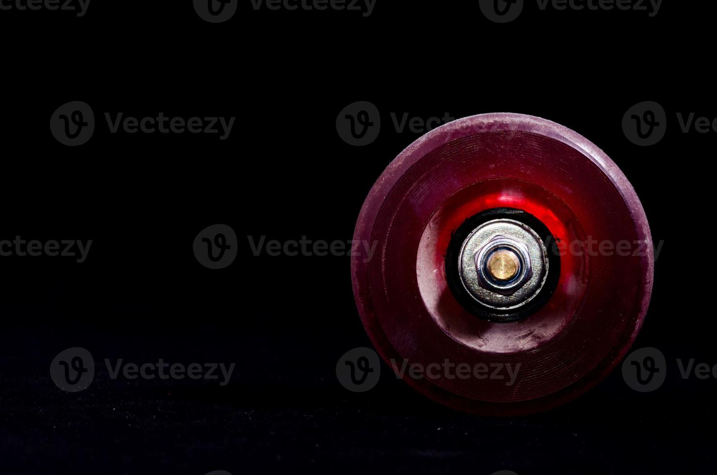 Isolated skateboard wheel photo