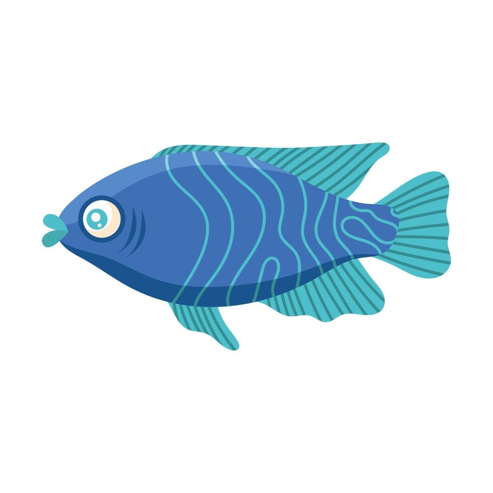 regal tang exotic fish vector