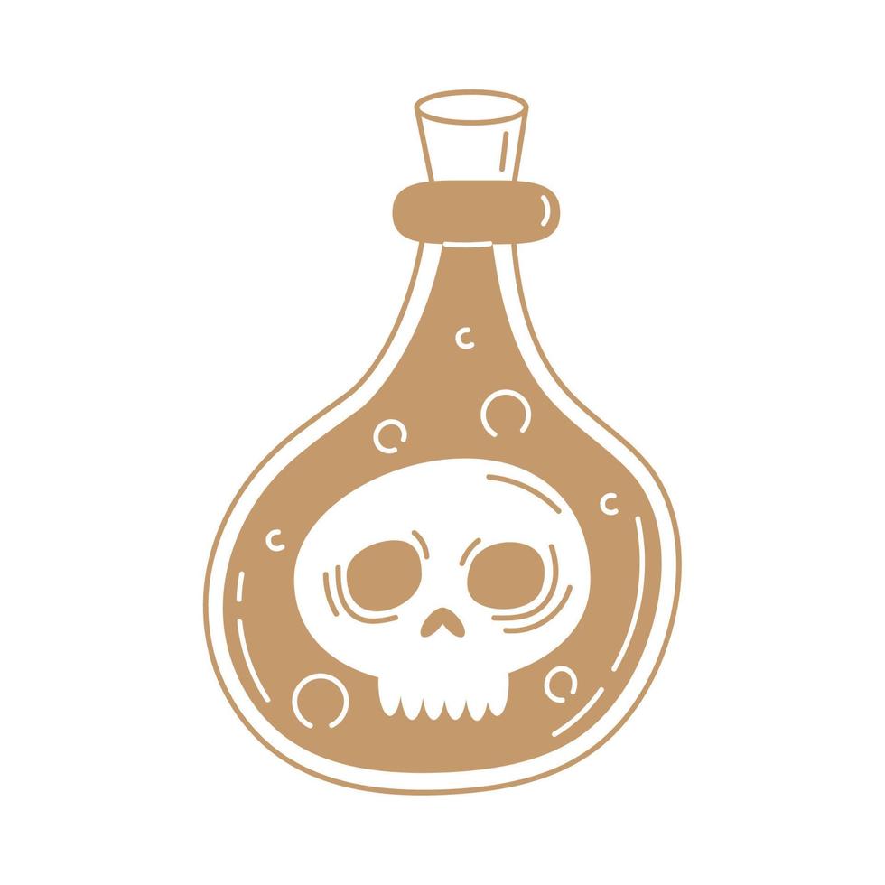 magic potion golden alchemy vector