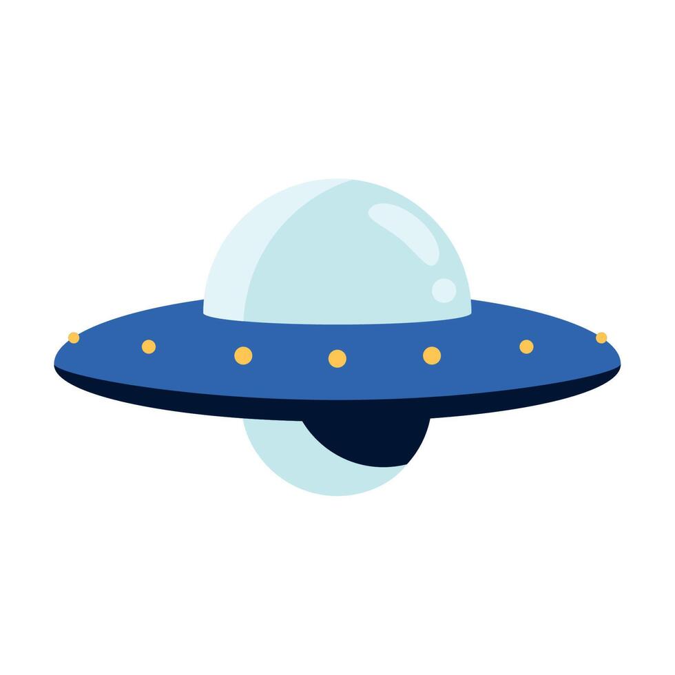 space outer ufo flying vector