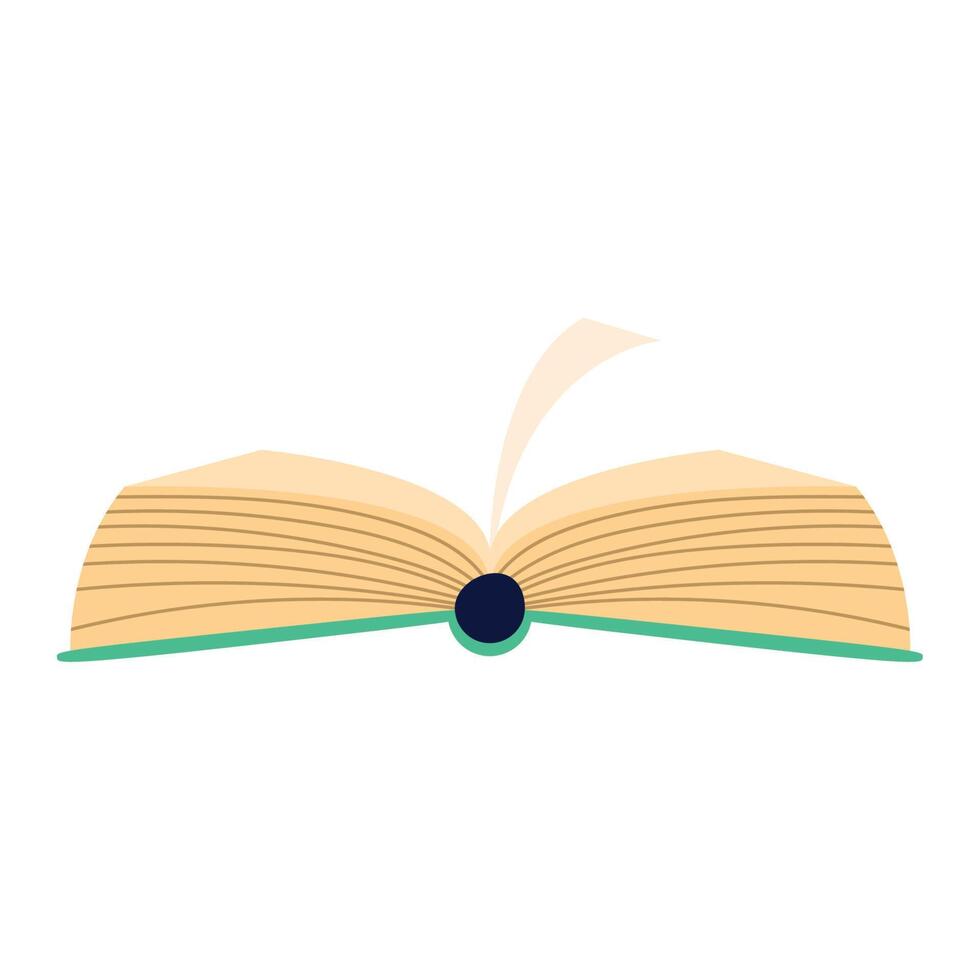 open text book library vector