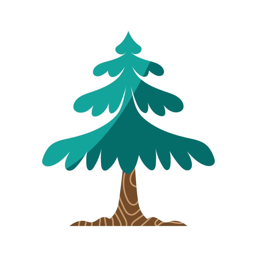 pine tree plant forest vector