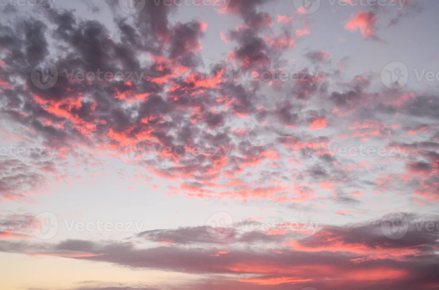 Sky view over the sunset photo
