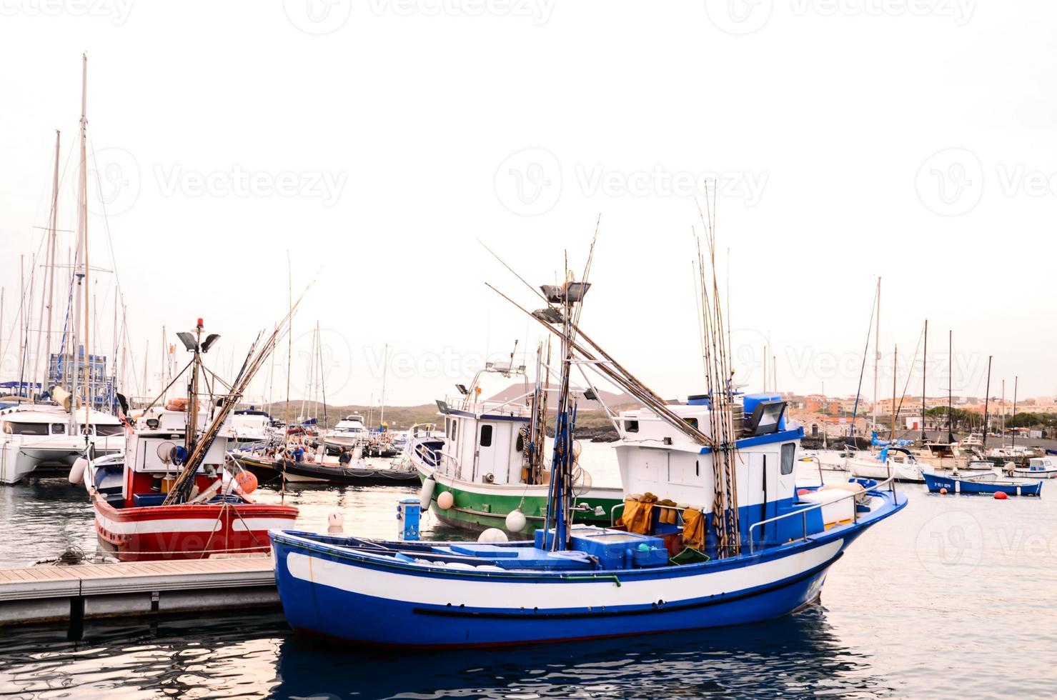 Beautiful view with a boat photo