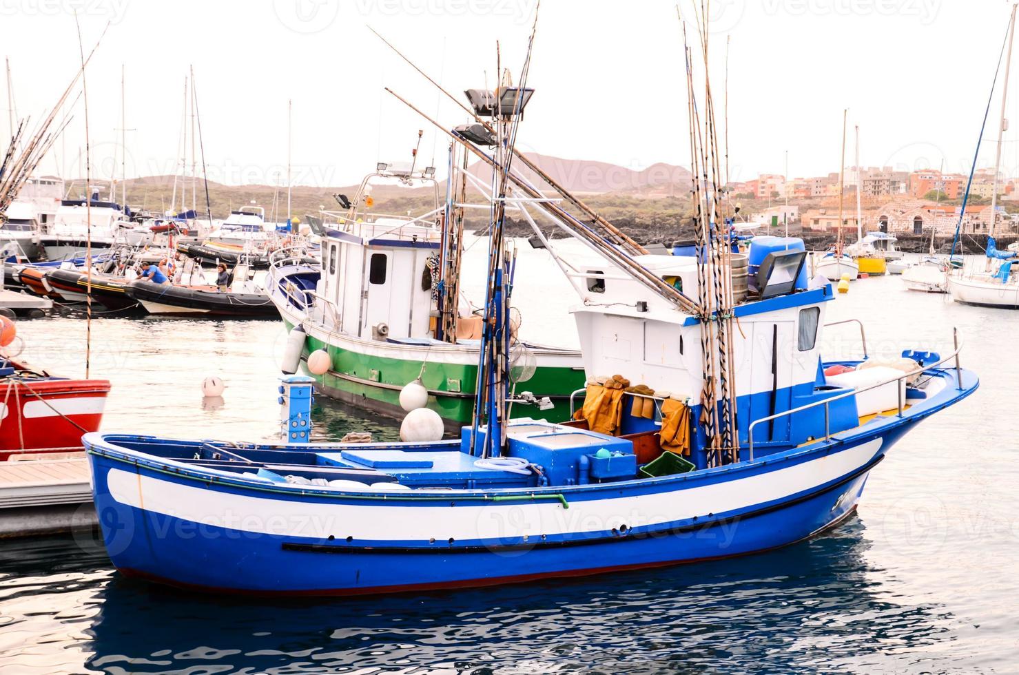 Beautiful view with a boat photo