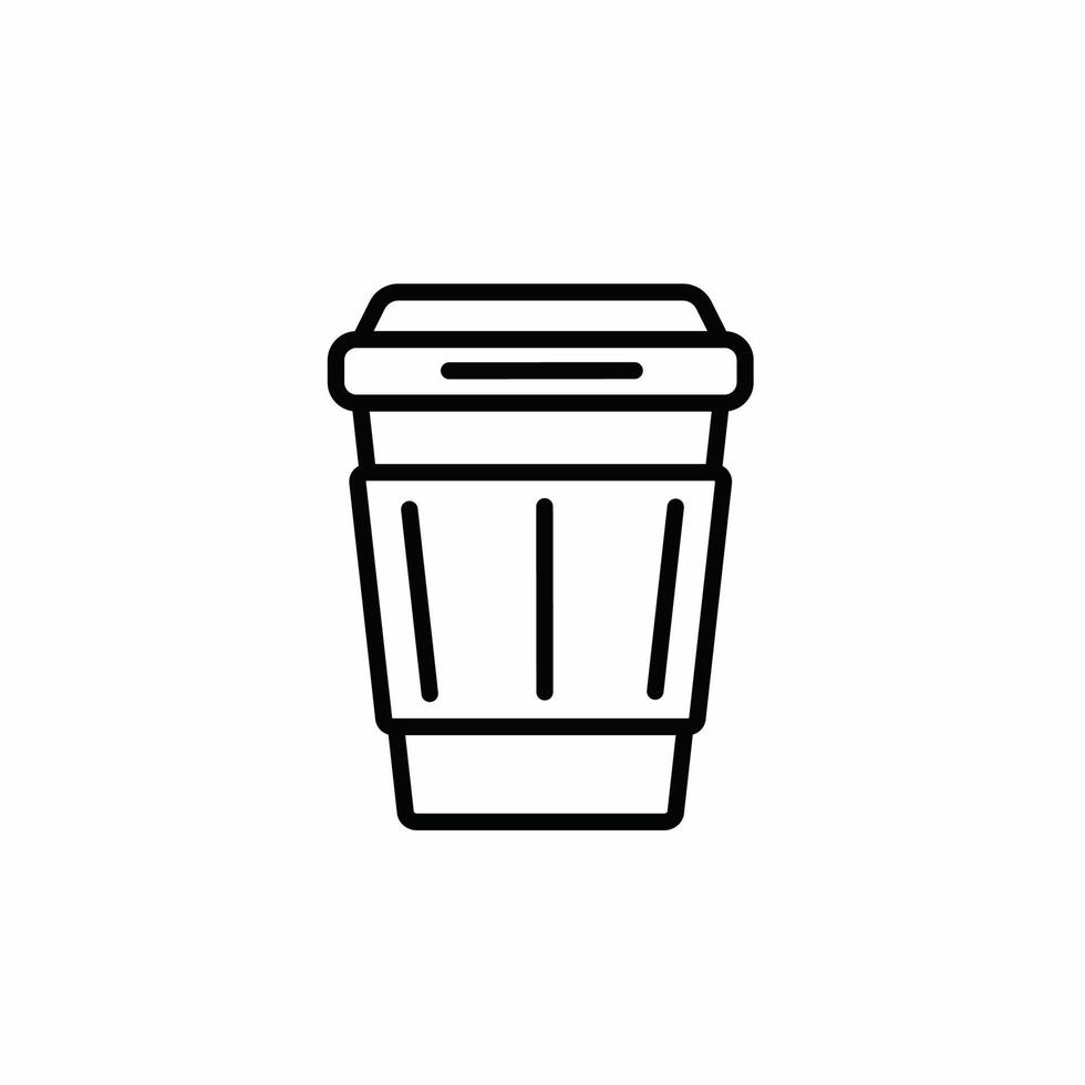 Coffee cup icon template. Stock vector illustration.