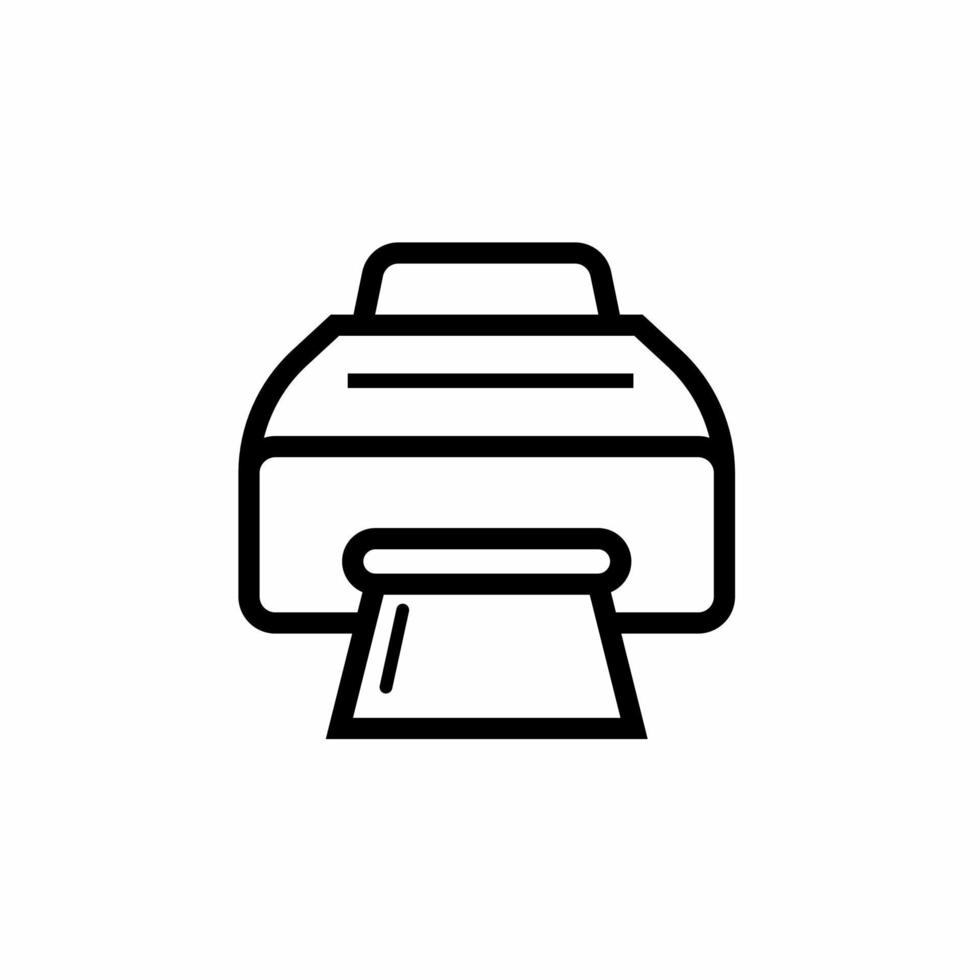 Printer or printer icon template. Stock vector illustration.