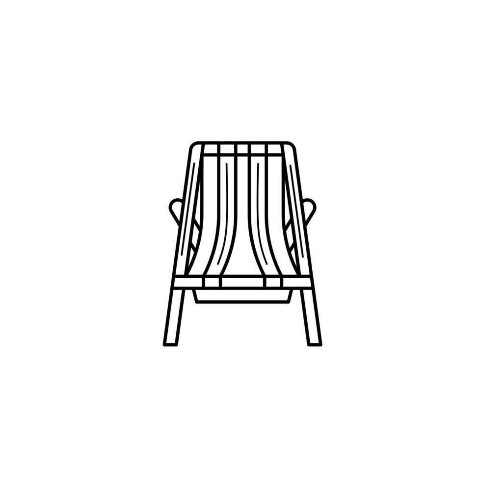 Chair icon. Lounge chair icon template. Stock vector illustration.