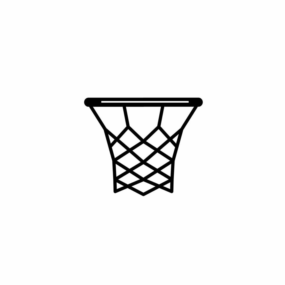 plantilla de icono de aro de baloncesto. ilustración vectorial de acciones. vector