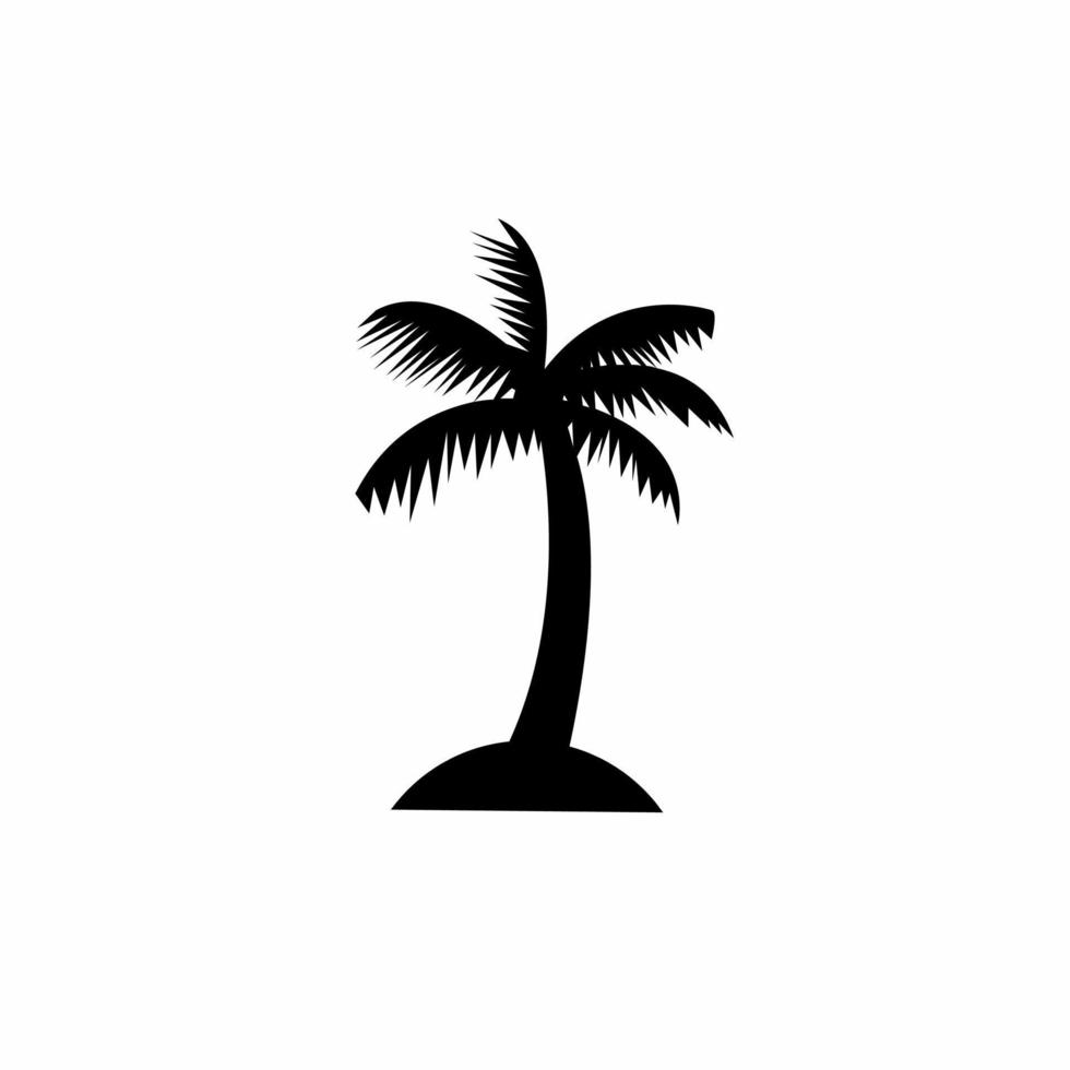 Palm tree icon. Palm tree plant icon template. Stock vector illustration.