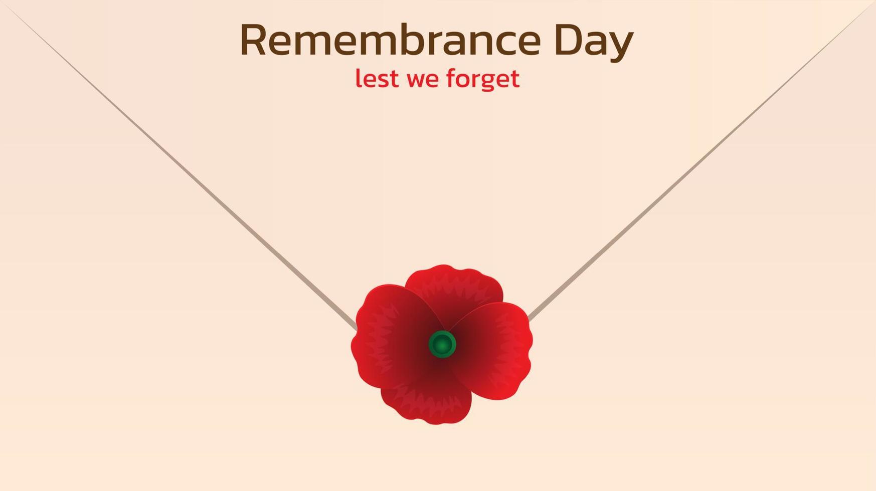 Remembrance day concept, Background with beautiful red poppies. Vector illustration, A poppy flower banner vector