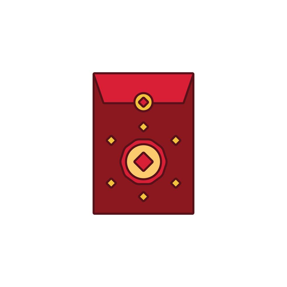 the Chinese New Year theme icon is suitable for additional ornaments vector