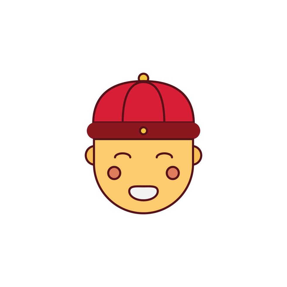 the Chinese New Year theme icon is suitable for additional ornaments vector